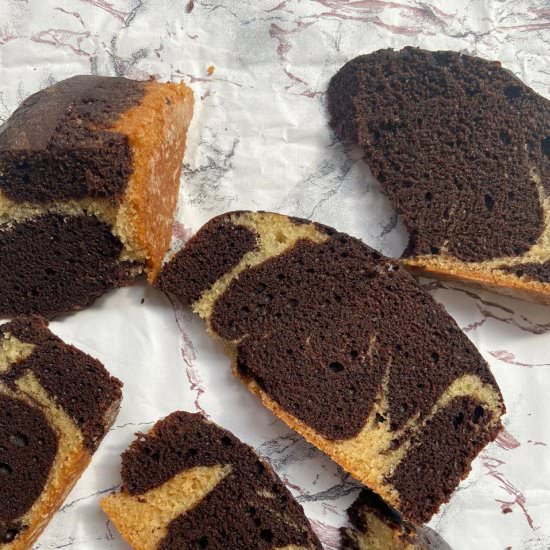 eggless marble cake - Recipe photo by shellyfoodspot