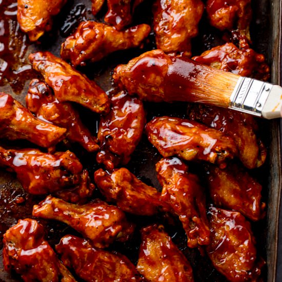 BBQ Chicken Wings - Recipe photo by KitchenSanctuary