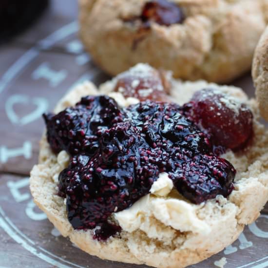 Gluten Free Vegan Cherry Scones - Recipe photo by GlowSteady