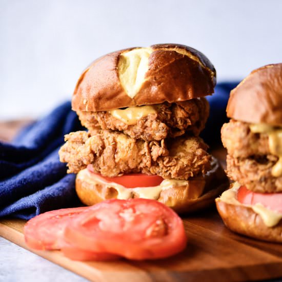 Spicy Cajun Crispy Chicken Sandwich - Recipe photo by dudethatcookz