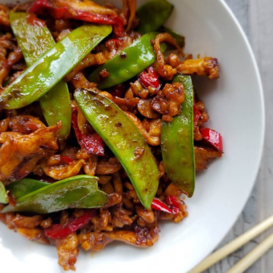 Chicken with Chili Bean Sauce - Recipe photo by pulasthi