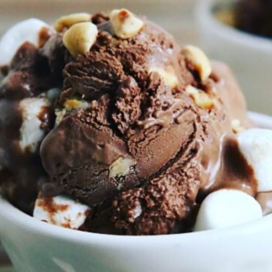 Rocky Road Ice Cream - Recipe photo by TheRecipeFairy