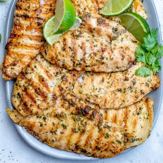 GRILLED CILANTRO LIME CHICKEN - Recipe photo by healthyfitnessmeals
