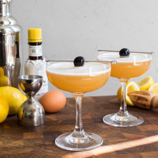 The classic whiskey sour - Recipe photo by Beyond Reproach