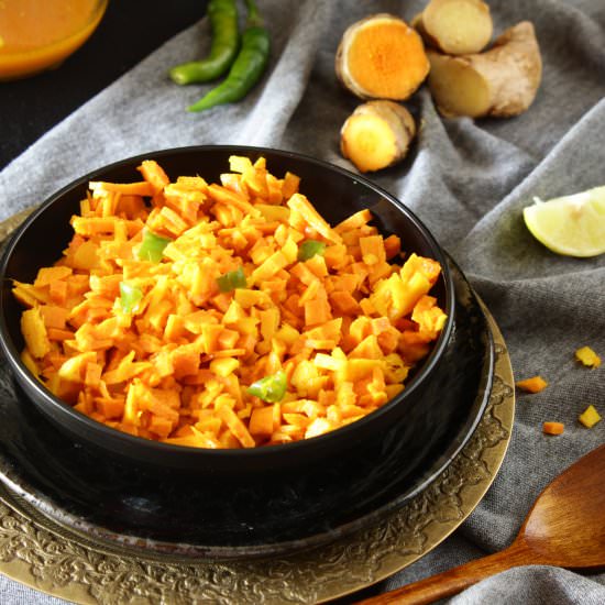 Fresh Turmeric Ginger Pickle - Recipe photo by My Culinary Expressions