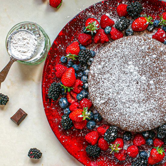 Chocolate Amaretti Cake - Recipe photo by LizzieLikes