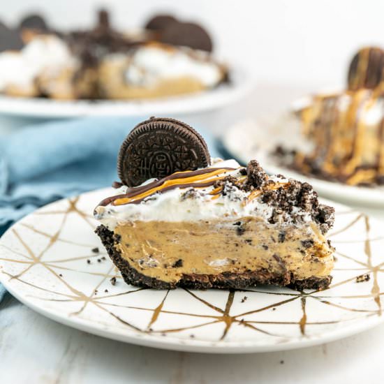 No Bake Oreo Peanut Butter Pie - Recipe photo by bunsenburnerbakery
