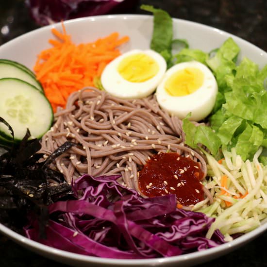 Korean Spicy Soba Noodle Salad - Recipe photo by Sprinkleofsesame