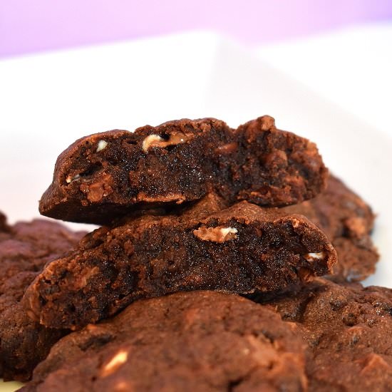 Triple Chocolate Cookies - Recipe photo by lightscamerabake