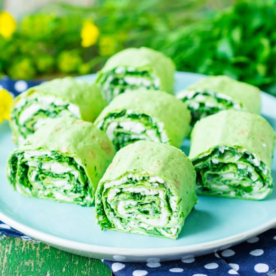 Lavash Bread Roll with Greenery - Recipe photo by niftyrecipe