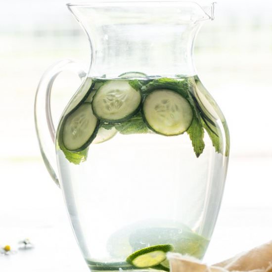 Cucumber Mint Water - Recipe photo by foodfaithfitness