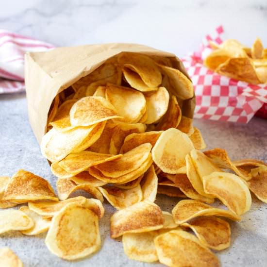 Homemade Potato Chips - Recipe photo by BeyondtheCoop