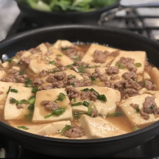 Chinese Soft Tofu with Ground Pork - Recipe photo by Rackoflam.com