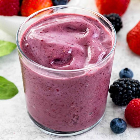 Mixed Berry Smoothie - Recipe photo by Jessica Gavin