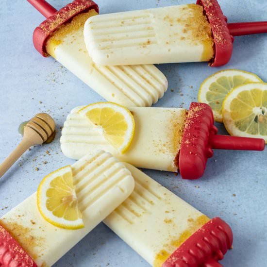 Creamy Lemon Yogurt Popsicles - Recipe photo by foodiegirlchicago