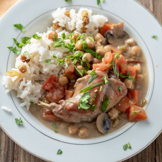 Rabbit Coconut Curry - Recipe photo by BinkysCulinaryCarnival