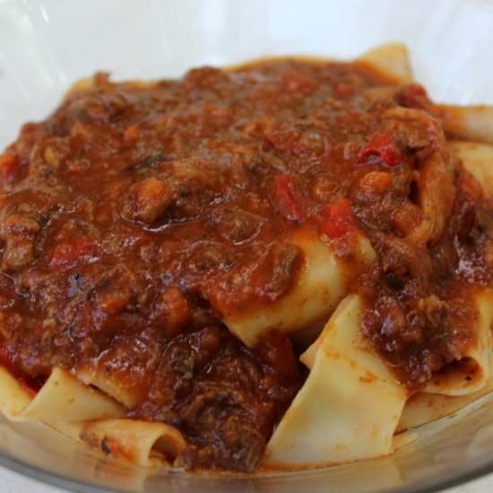 Instant Pot Short Rib Ragu - Recipe photo by HappyStirring