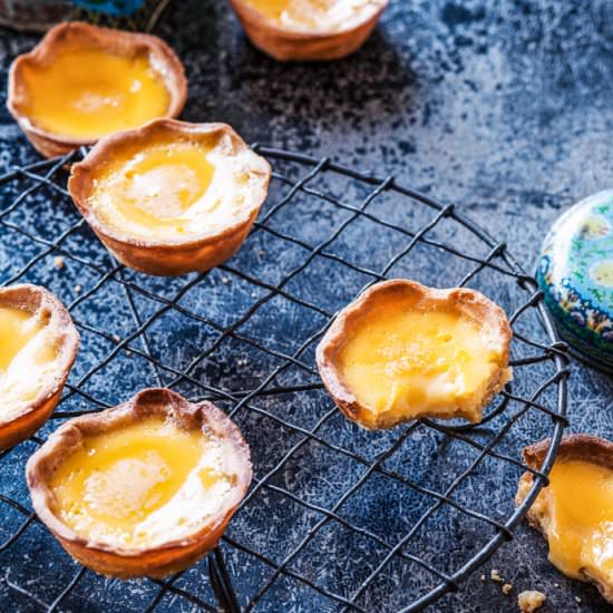 Chinese egg custard tarts recipe - Recipe photo by Kate Gibbs