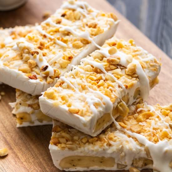 Banana and Coconut Ice Cream Bars - Recipe photo by WokandKin