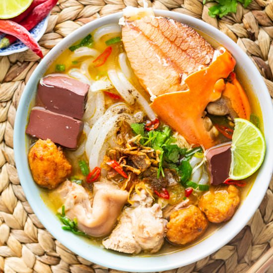 Crab Tapioca Noodle Soup - Recipe photo by WokandKin