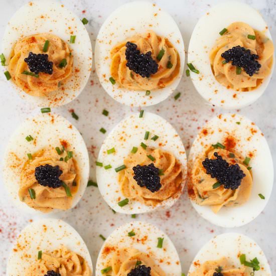 Devilled Eggs with Caviar - Recipe photo by janesaunders04@gmail.com