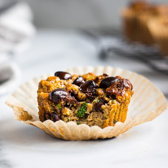 Healthy Zucchini Banana Muffins - Recipe photo by Shuangys Kitchensink