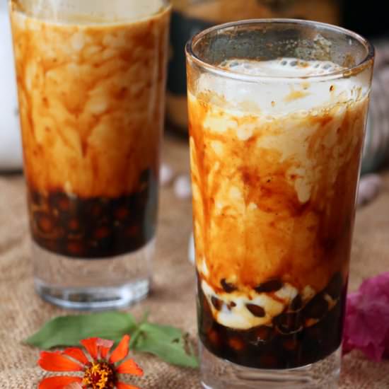 BROWN SUGAR MILK TEA - Recipe photo by foxy folksy