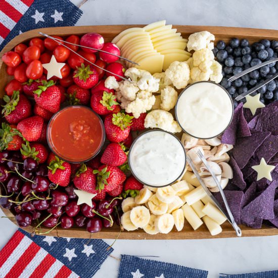 4th of July Charcuterie Board - Recipe photo by Aredspatula