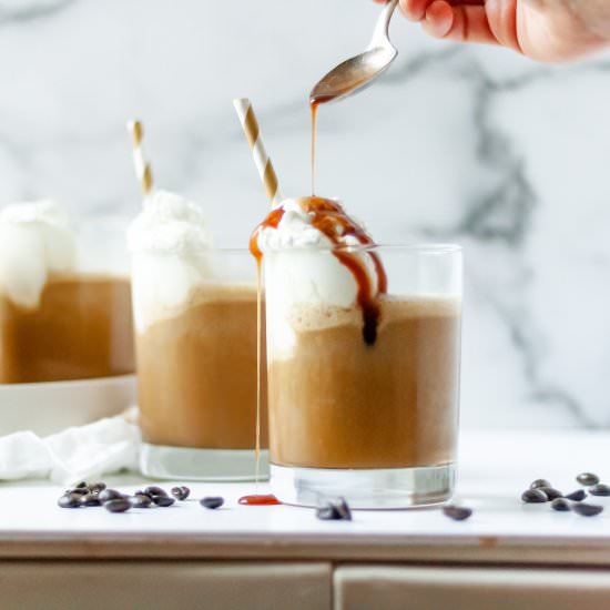 Boozy coffee milkshake - Recipe photo by katethebaker