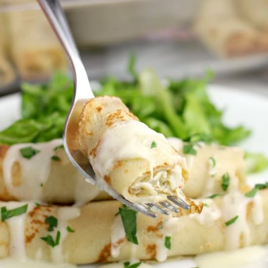 Crab-Stuffed Crepes - Recipe photo by EricasRecipes