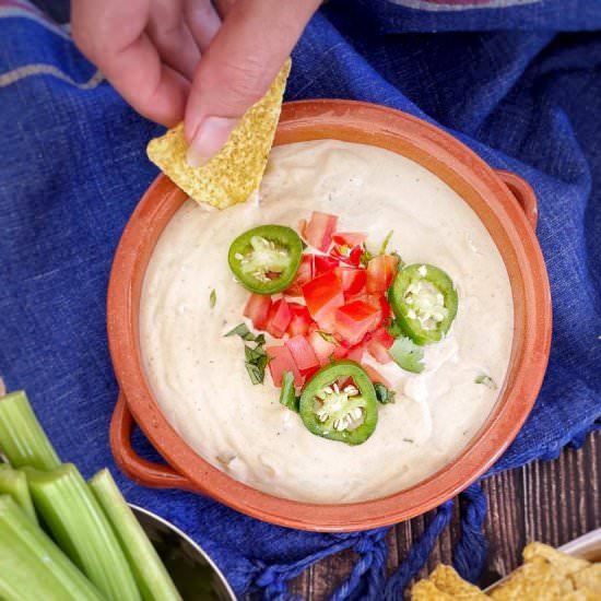 Vegan Cashew Queso (Oil-Free) - Recipe photo by No Sweat Vegan