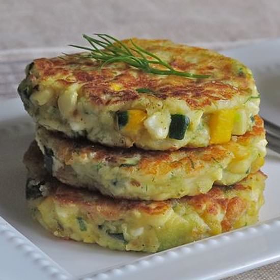 Corn and Zucchini Tortitas - Recipe photo by a zest for life