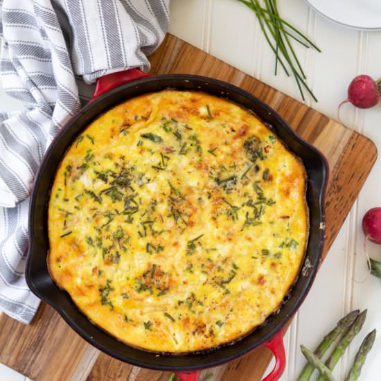 Spring Vegetable Frittata - Recipe photo by islandbakes