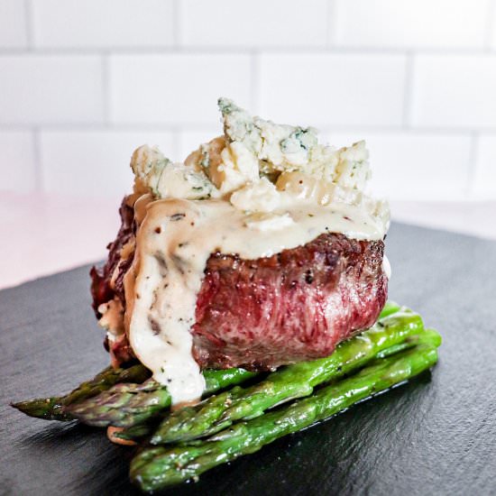 Keto Filet Mignon With Blue Cheese - Recipe photo by saltandsprinkles