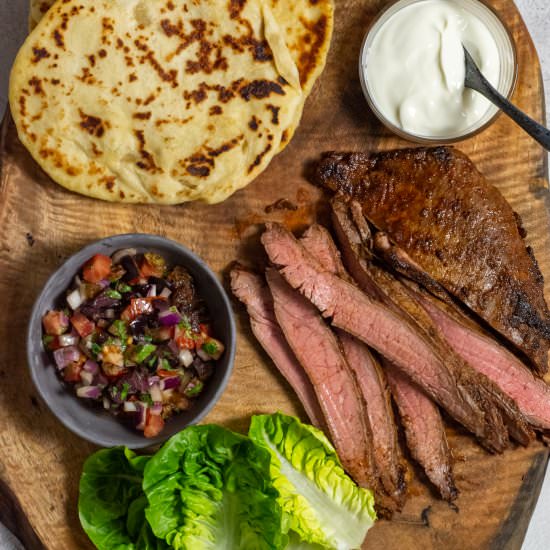 Moroccan Steak Pitas - Recipe photo by AnotherFoodBlogger