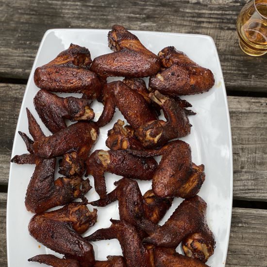 Spicy Smoked Chicken Wings - Recipe photo by HolmesCooks