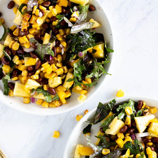 Spicy Corn Salad with Black Beans - Recipe photo by greenseggsandyams