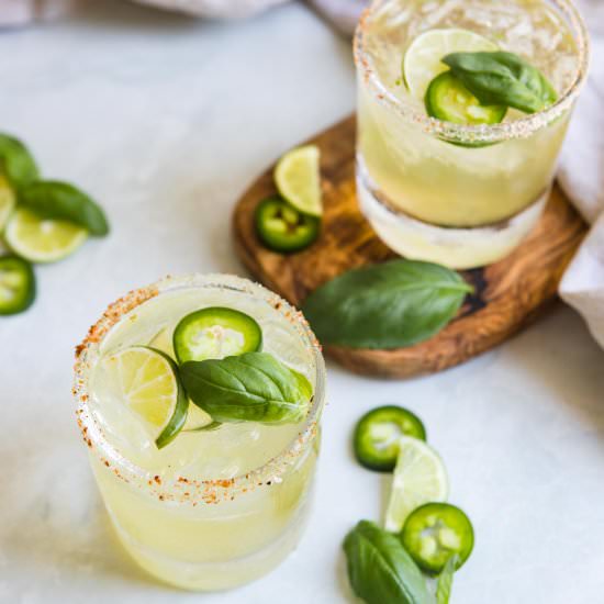 Cucumber Jalapeno Margarita - Recipe photo by Howe We Live
