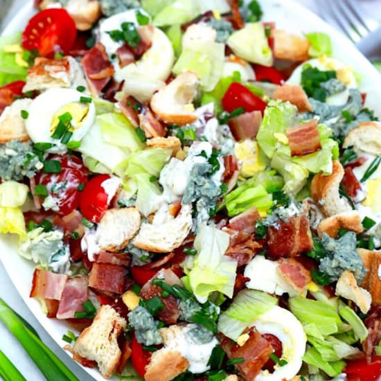 BLT Salad - Recipe photo by peasandpeonies