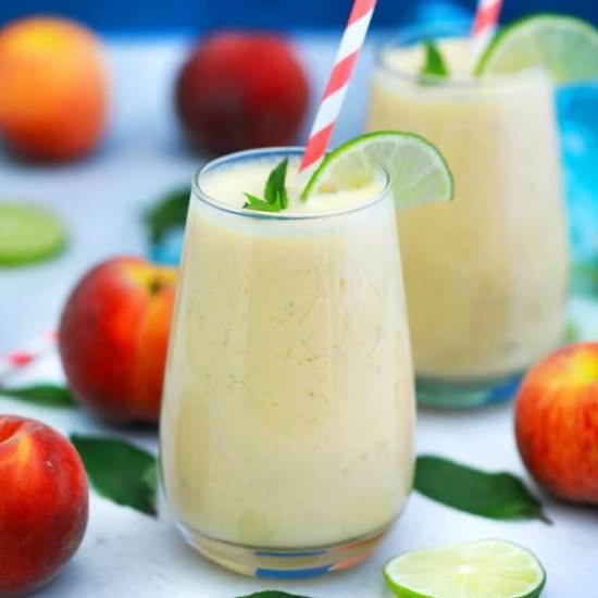 Peach Smoothie - Recipe photo by peasandpeonies