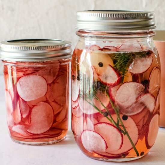 Pickled Radishes - Recipe photo by the frozen biscuit