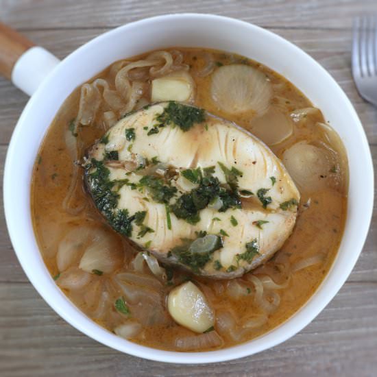Simple stewed hake - Recipe photo by Food From Portugal