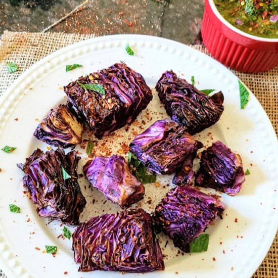 Cabbage Steaks with Chimichurri - Recipe photo by ProfusionCurry