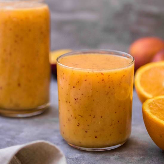 CBD Orange Peach Smoothie - Recipe photo by lifestyleofafoodie