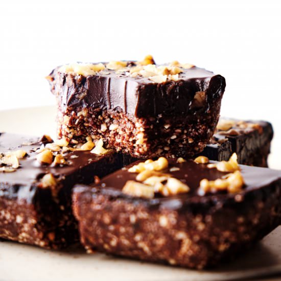 No Bake Vegan Brownies - Recipe photo by Veganbell