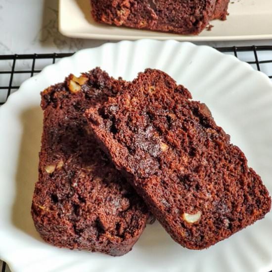 Vegan Double Chocolate Banana Bread - Recipe photo by greenbowl2soul