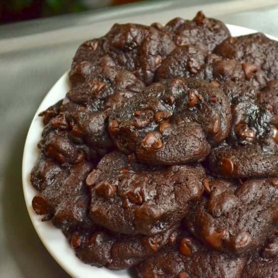 Burgundy Chocolate Cherry Cookies - Recipe photo by Jennyblogs