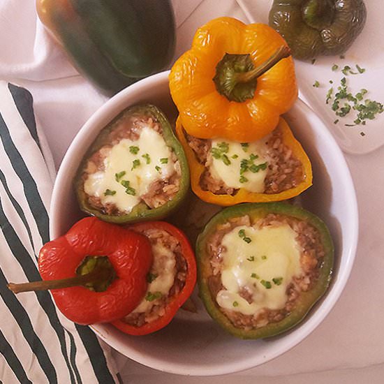 Classic Stuffed Bell Peppers Recipe - Recipe photo by 2pots2cook