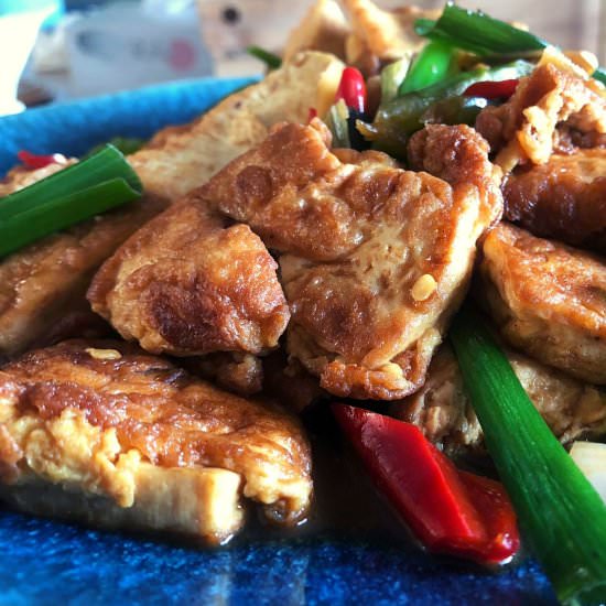 Crispy & Juicy Braised Tofu - Recipe photo by True Taste of China