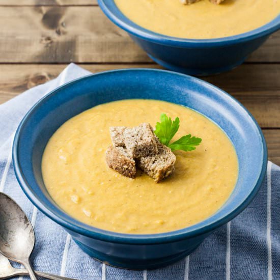 Cream of Celery Soup (oil-free) - Recipe photo by cleanfooddirtygirl
